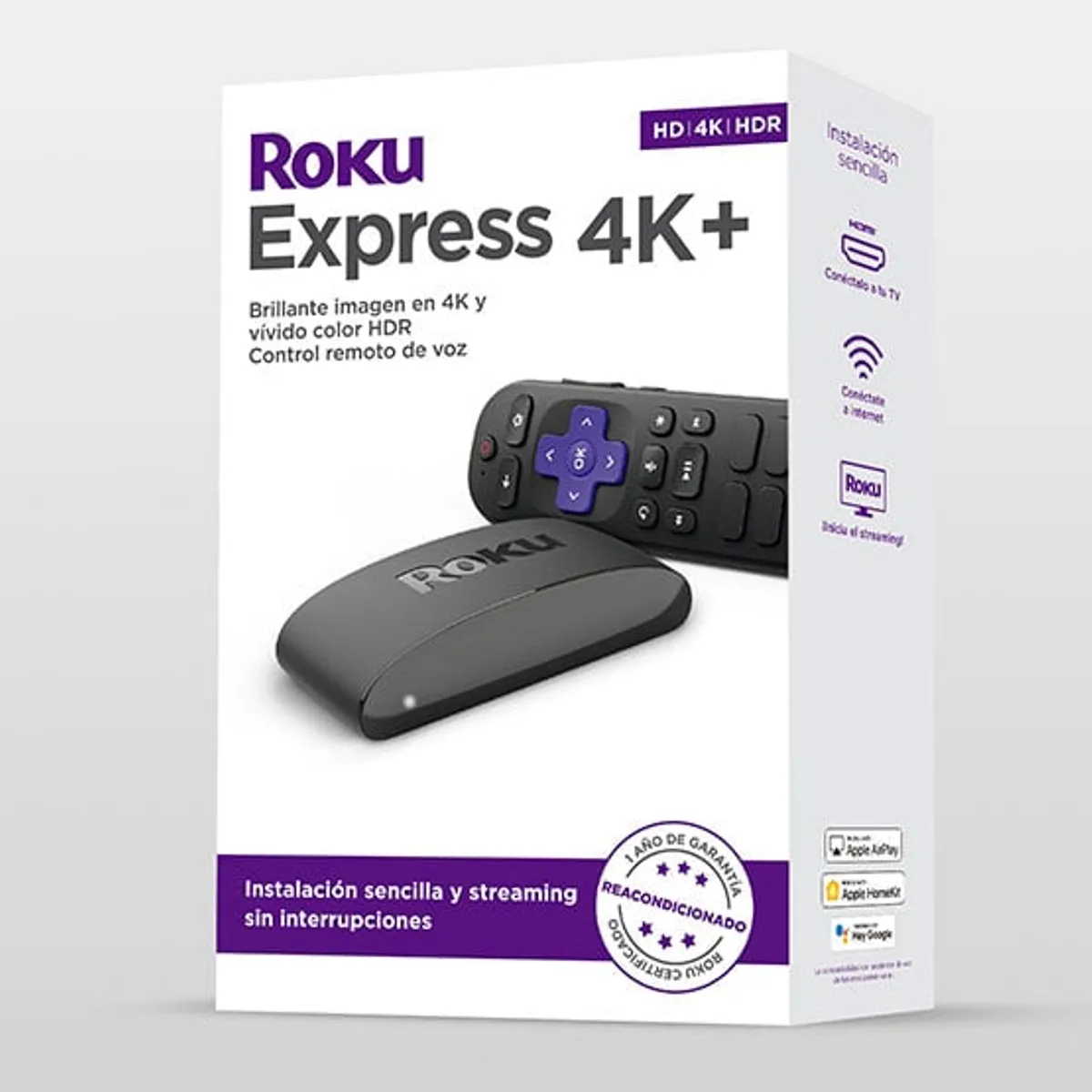 ROKU - Roku Premier 4K - Dolby Vision WiFi 6 y Control Voz Streaming Ultra HD