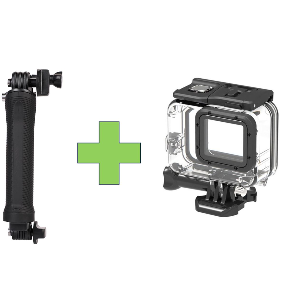 GENERICO - KIT 3-WAY + CARCASA PARA GOPRO 5, 6 & 7 BLACK