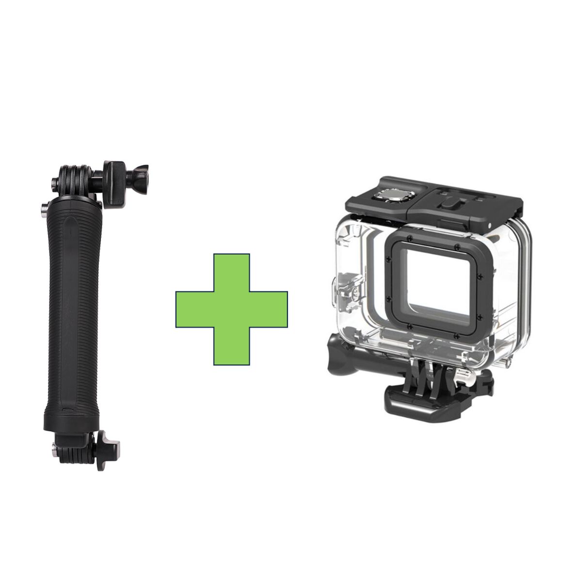 GENERICO - KIT 3-WAY + CARCASA PARA GOPRO 5, 6 & 7 BLACK