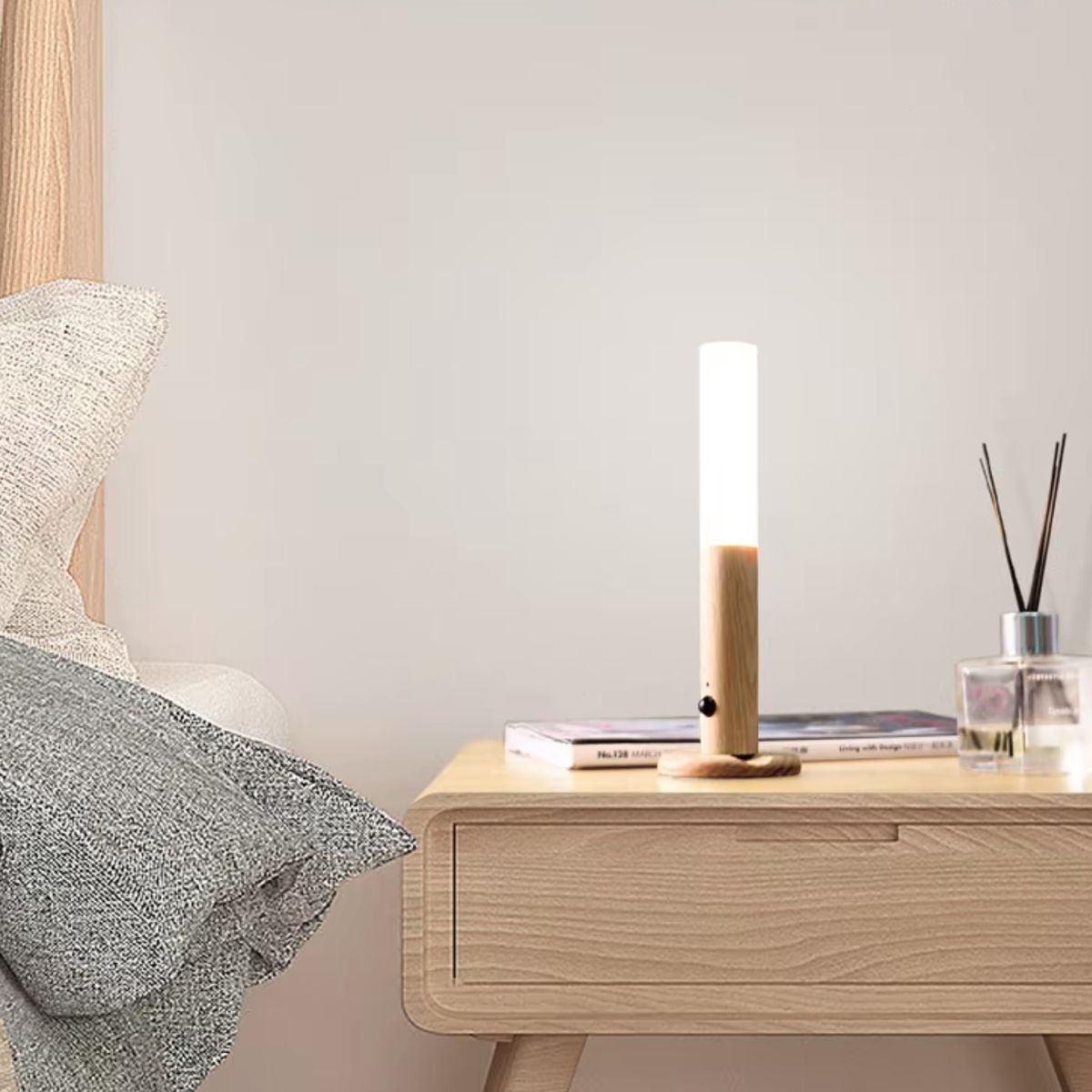 SANTU HOME & DECO - Luz Led Nocturna Portátil con Sensor Cerezo
