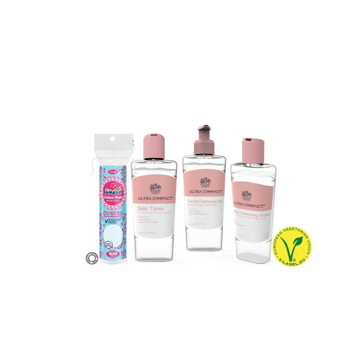 ULTRA COMPACT - Set Limpieza y cuidado Rostro - Skin Care Vegano Producto de Turquía