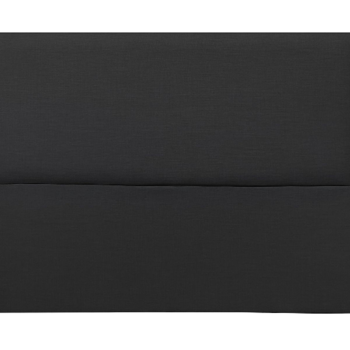 GENERICO - Respaldo Liso al piso Felpa Negro 1.5 plz