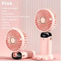 GENERICO - Ventilador de visualizacion digital led Blanco 18,8 x 9 cm