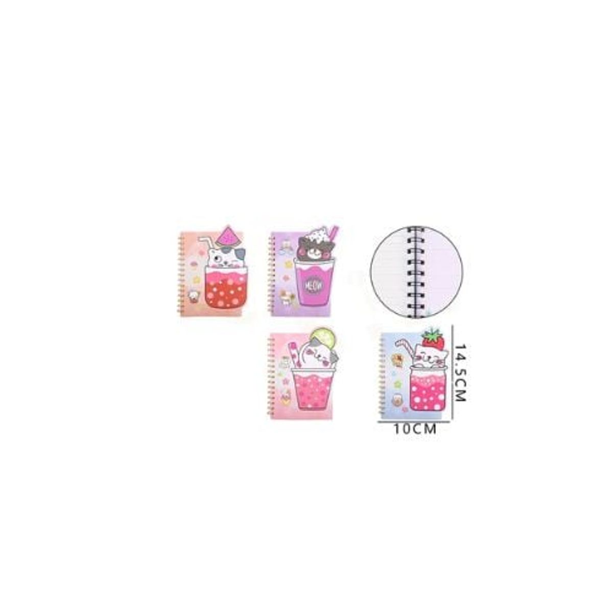 GENERICO - Libreta Gato Cute 60 Hojas 14 5 10 Cm