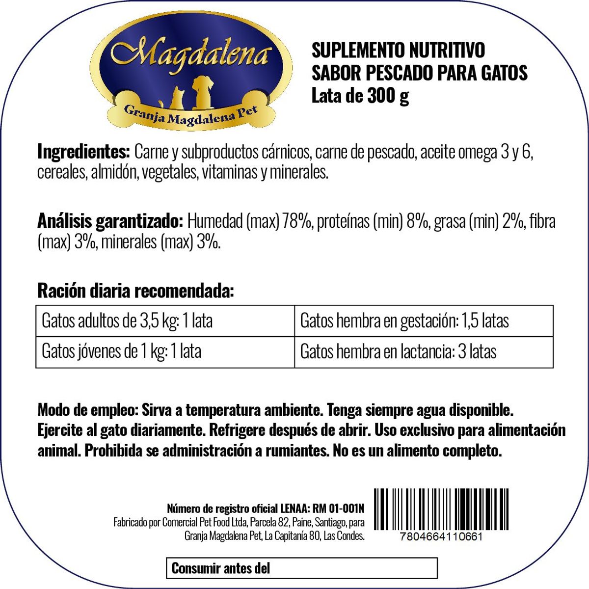 GRANJA MAGDALENA - Terrine Vacuno para perros - 300 Grs - Granja Magdalena Pet