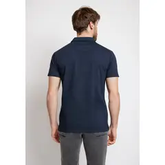 TRIAL - Polera Hombre Casual Algodón Polo Slim Marc Azul Marino