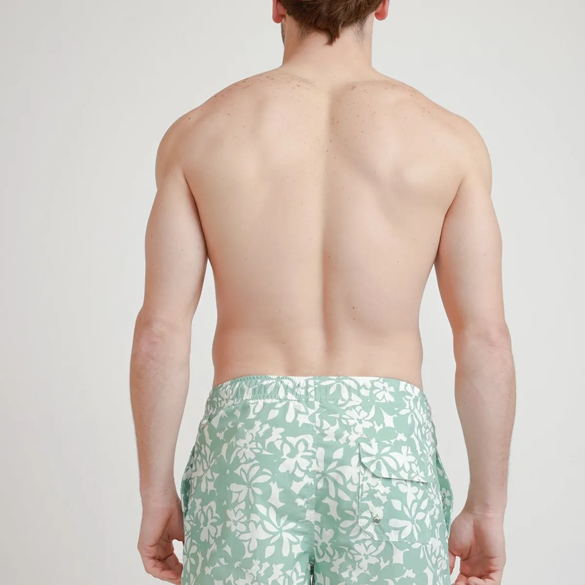 TRIAL - Traje De Baño Hombre Casual Poliéster Estampado Slim Juma Menta