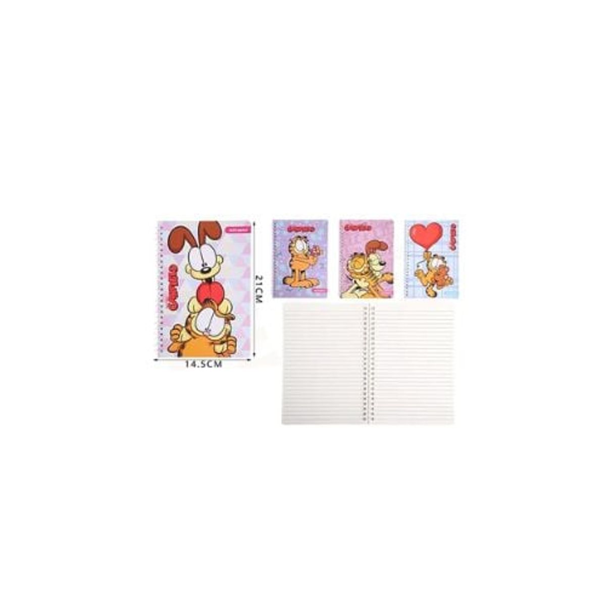 GENERICO - Libreta Garfield 14 5x21 Cm