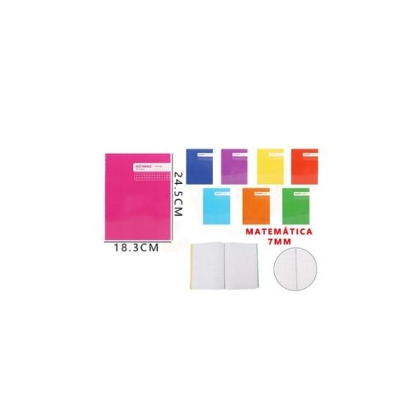 GENERICO - Cuaderno College Matemática 7Mm 24 5 18 3 Cm 80 Hojas
