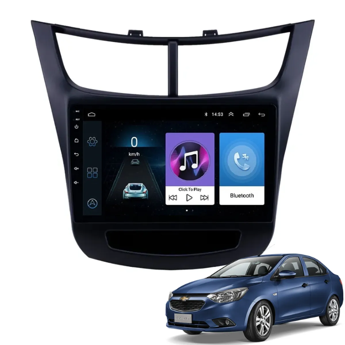 OEM - Radio Android 10.1 Chevrolet Sail 2015+ 2gb+32gb + Camara
