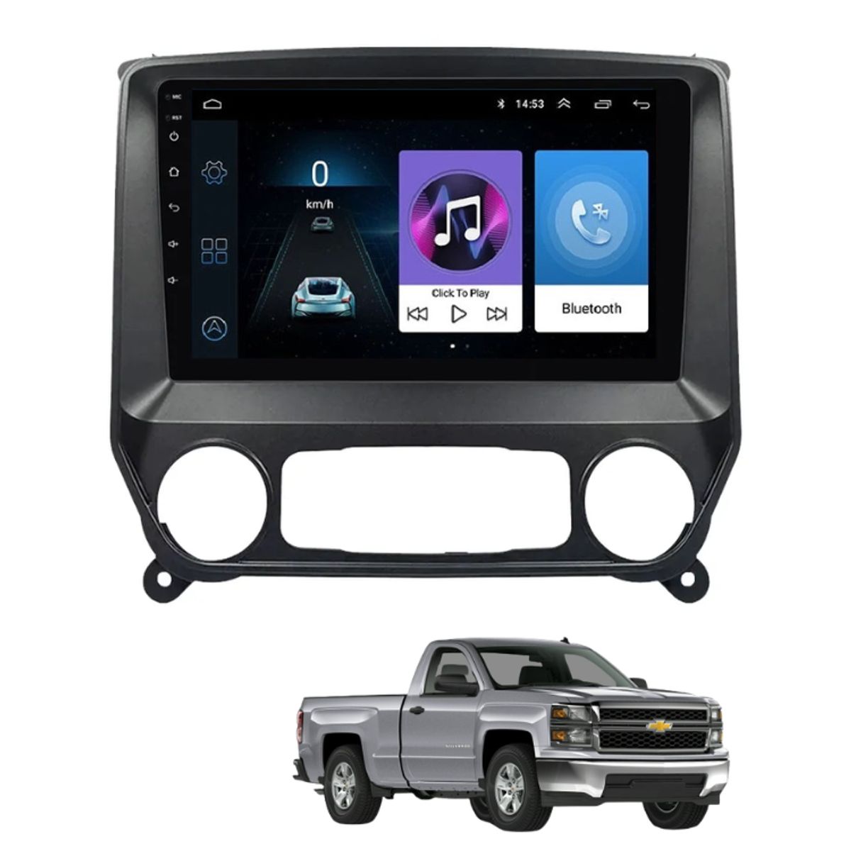 OEM - Radio Android Chevrolet Silverado 2014-2017 +Camara