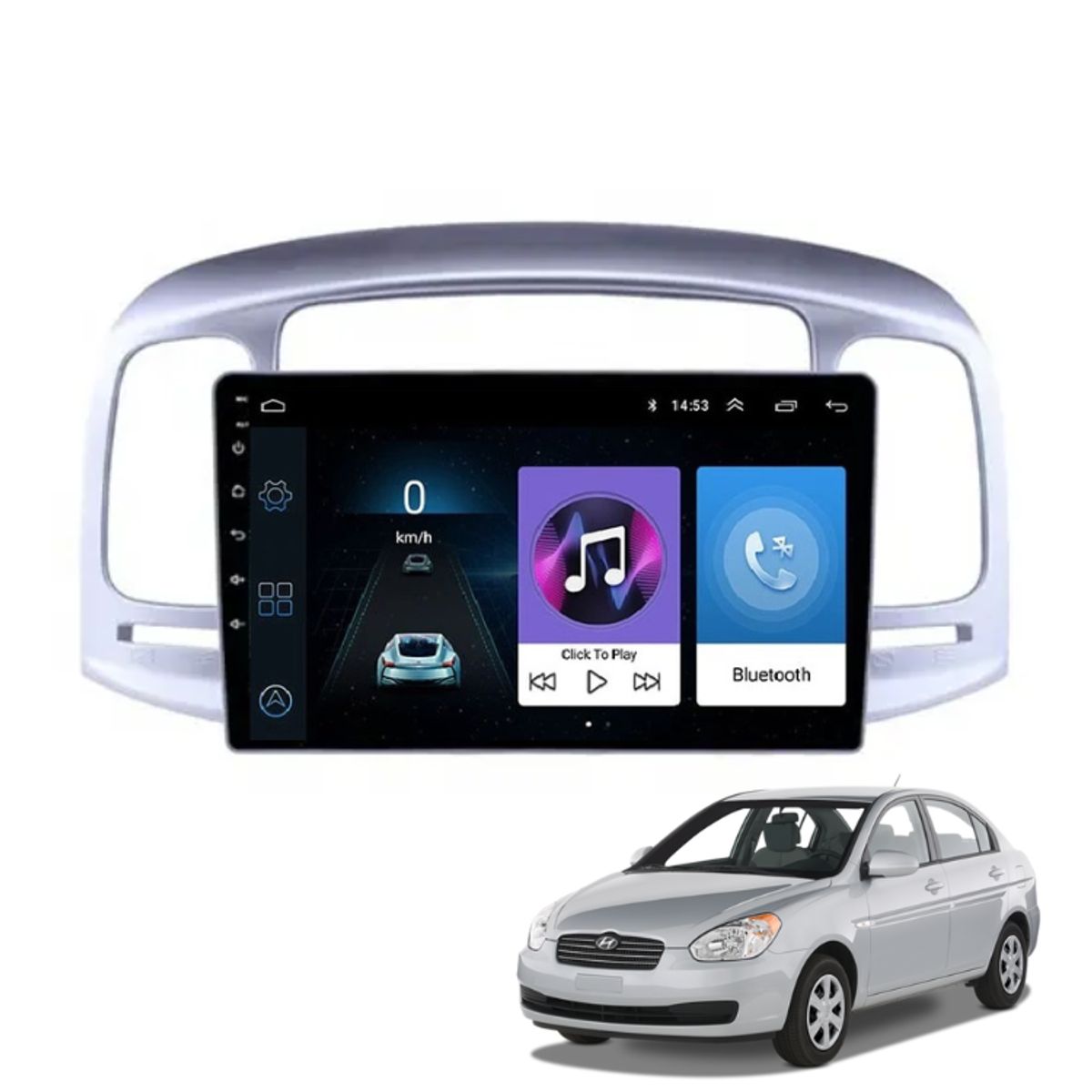 OEM - Radio Android Hyundai Accent 2006-2011 +Camara