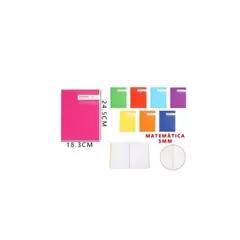 GENERICO - Cuaderno College Matemática 24 5 18 3 Cm 80 Hojas