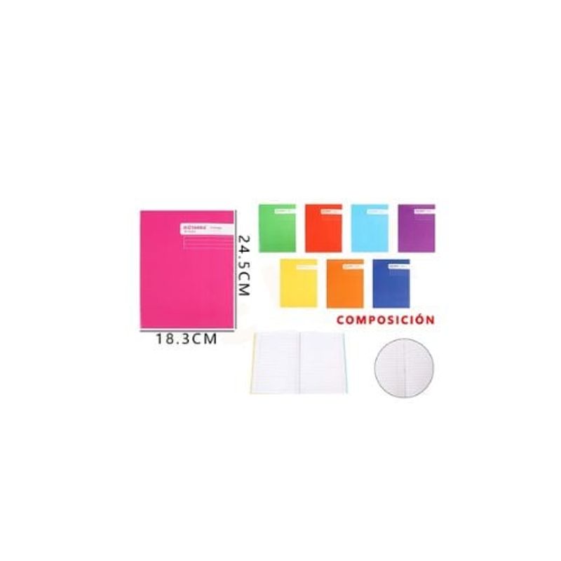GENERICO - Cuaderno College Composición 24 5 18 3 Cm 80 Hojas