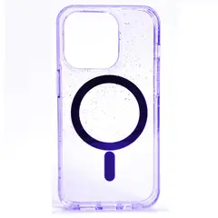 GENERICO - Carcasa Morado iPhone 15 Pro Magsafe Antibacterial Mata 99% Bact
