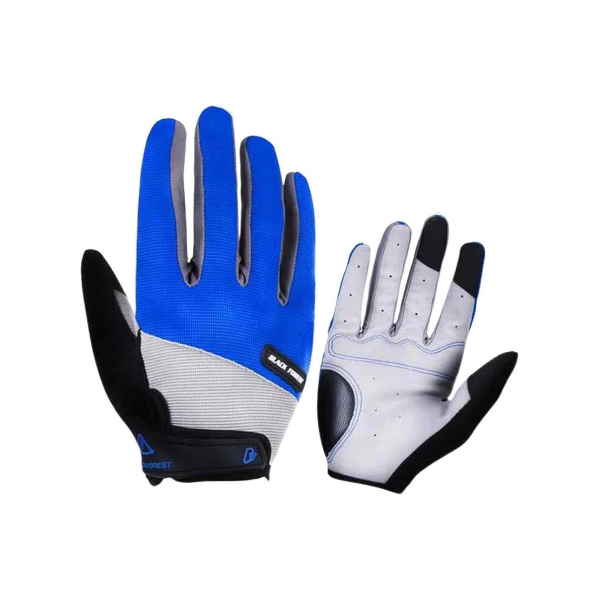 FOUR - Guantes de Ciclismo Full Dedos - Black Forest - Gris - XL