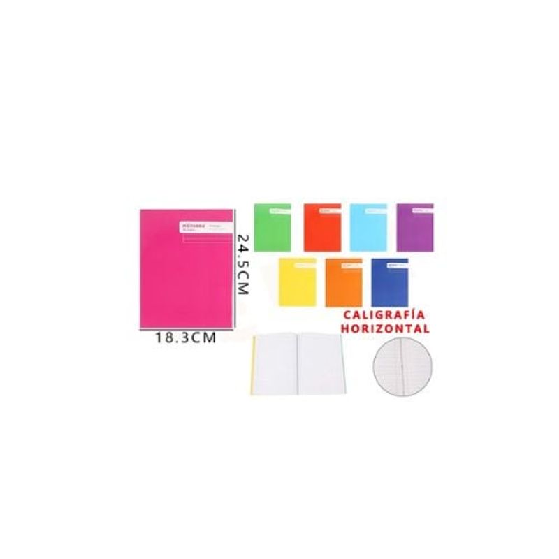 GENERICO - Cuaderno Caligrafia Horizontal 24 5 18 3 Cm 80 Hojas