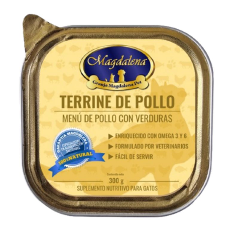 GRANJA MAGDALENA - Terrine Pollo para Gatos - 300 grs - Granja Magdalena Pet