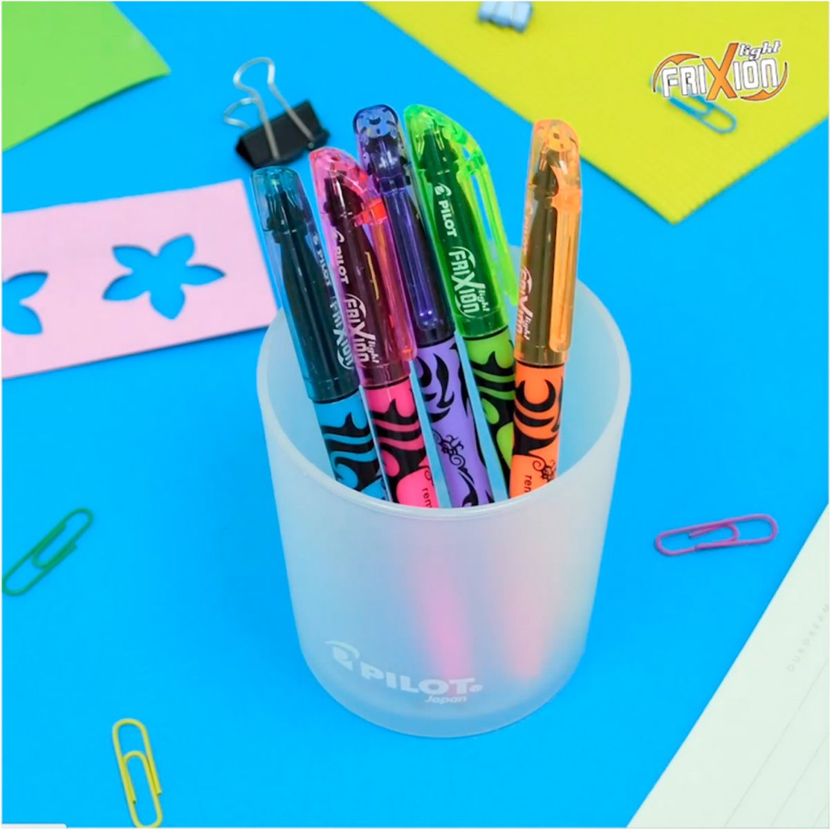 PILOT - Set 6 Destacadores Frixion Light Punta Biselada Pilot
