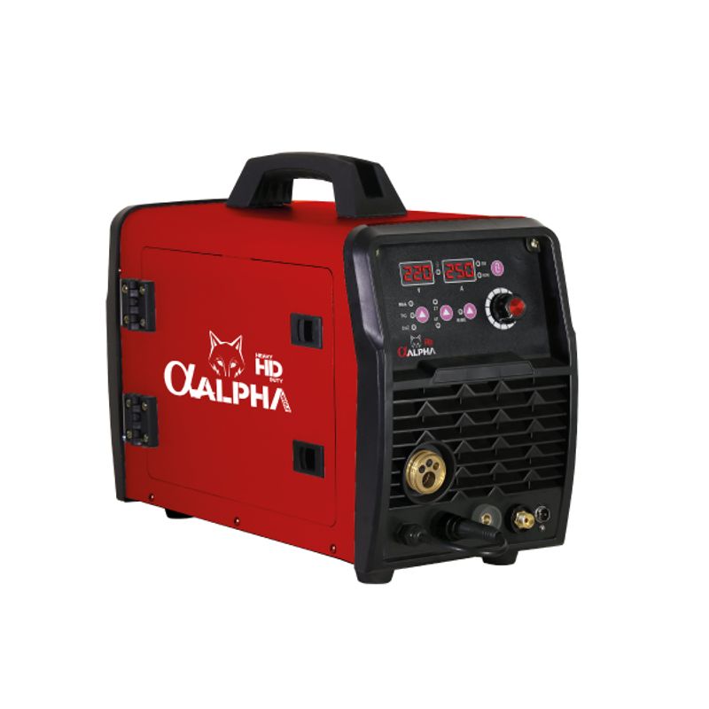 ALPHA PRO - Soldadora Sinérgica 3en1 MIG MMA Y TIG 250Amp MMA250 Alpha Pro