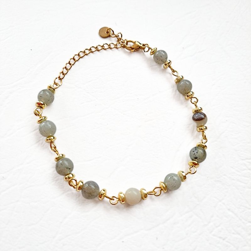 GENERICO - Pulsera de piedra Labradorita