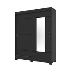 HOME MOBILI - Closet Magnum Negro 2P 2C + Espejo