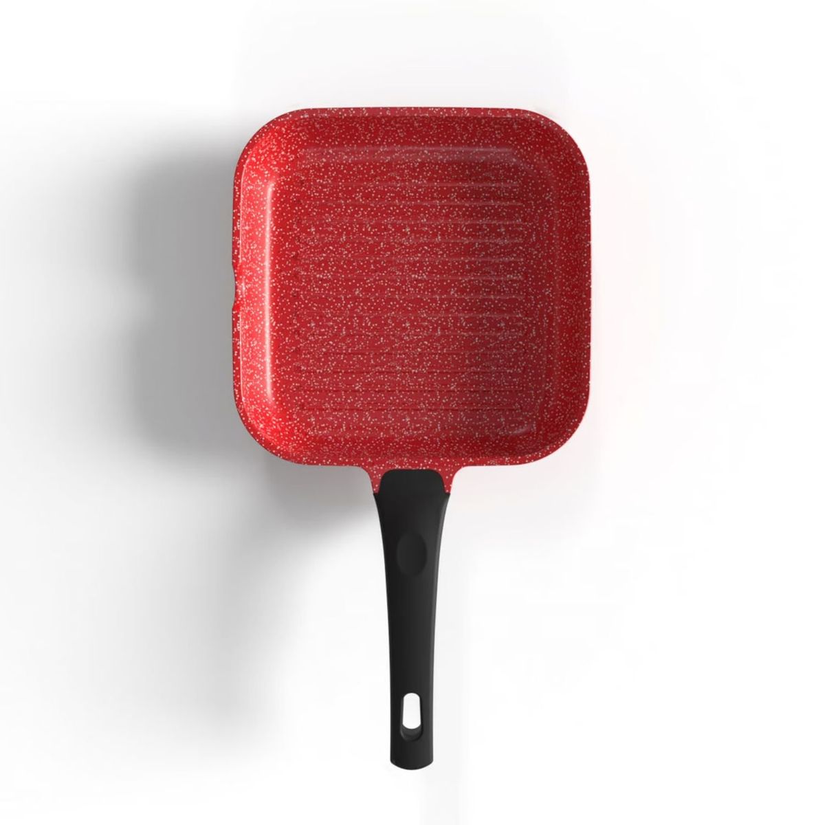 BOHLIER - Grill Antiadherente De 28cm Rojo Bohlier Aluminio Fundido