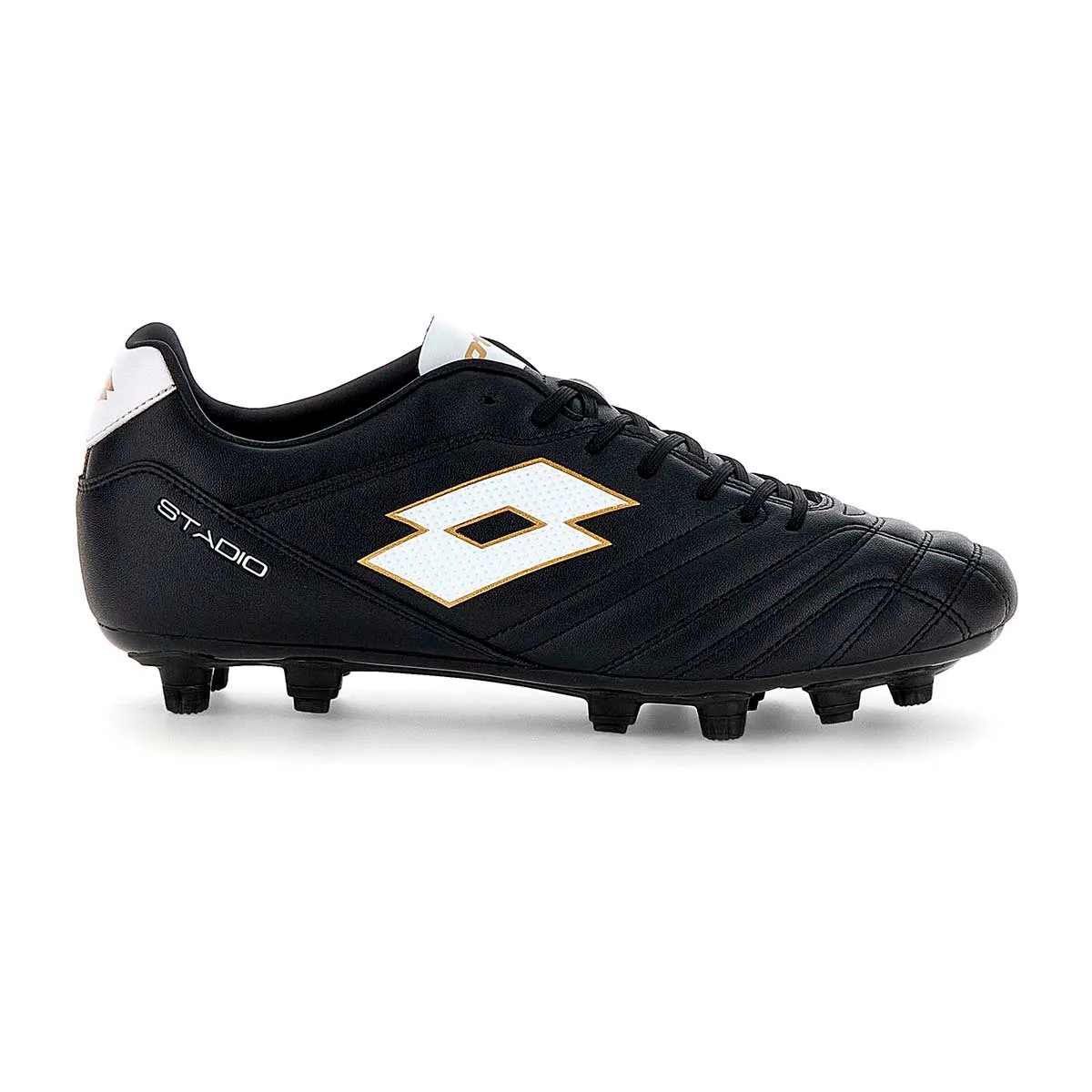 LOTTO - Zapato de Futbol Hombre Lotto - Stadio FG 705 Negro Blanco