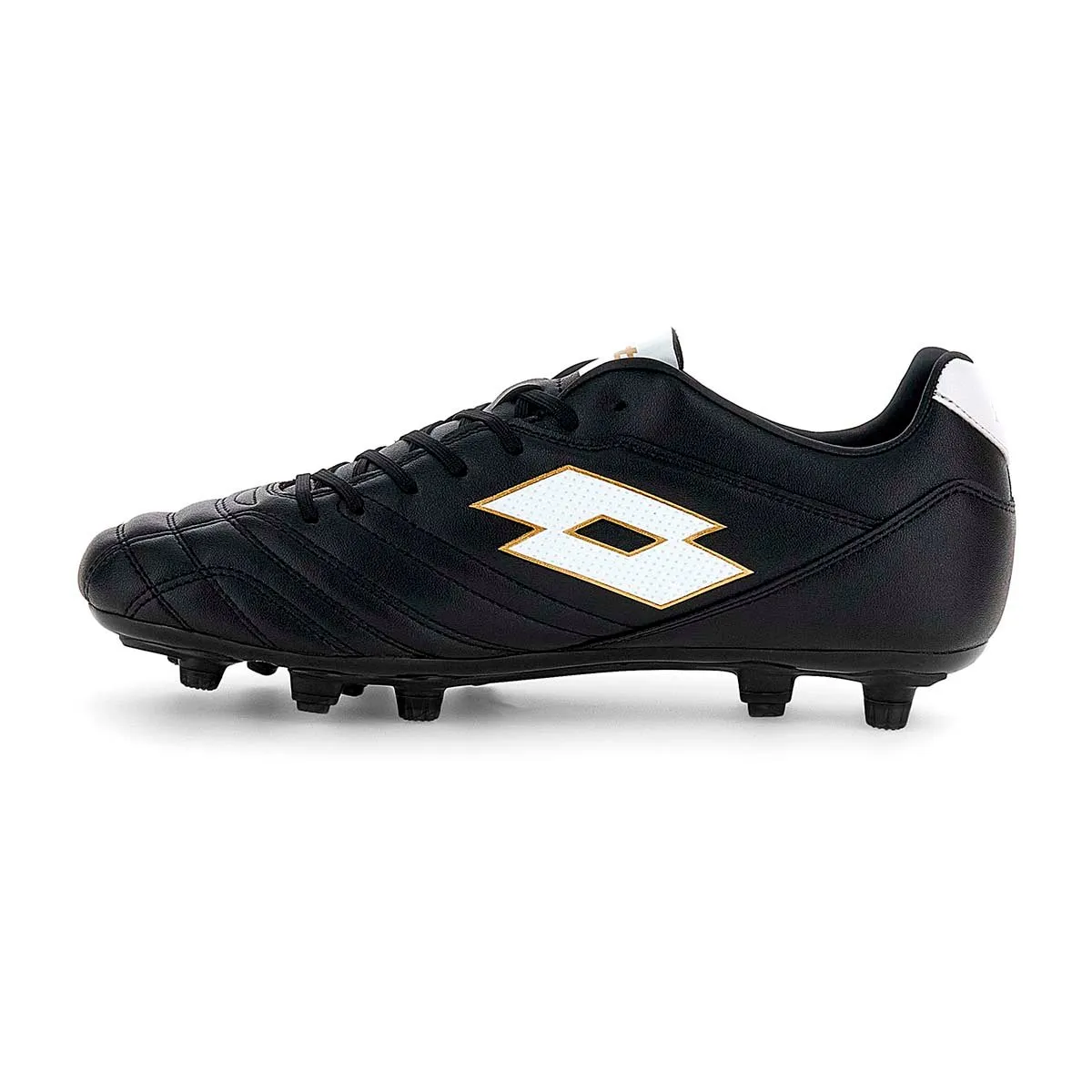 LOTTO - Zapato de Futbol Hombre Lotto - Stadio FG 705 Negro Blanco