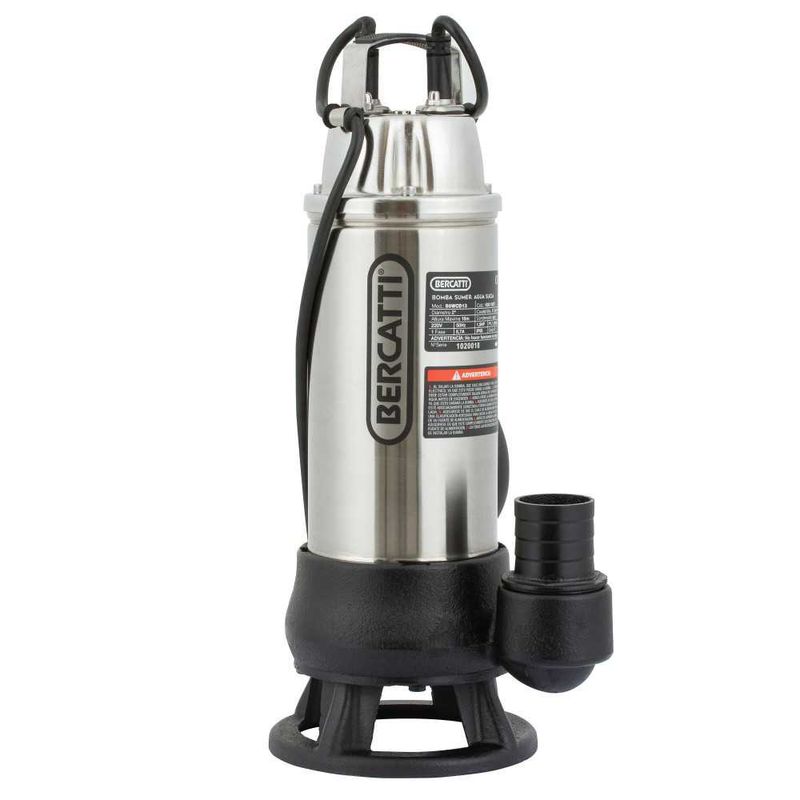 BERCATTI - Bomba Sumergible CTriturador para Agua Sucia 15HP WQCD13-10-11SS Bercatti