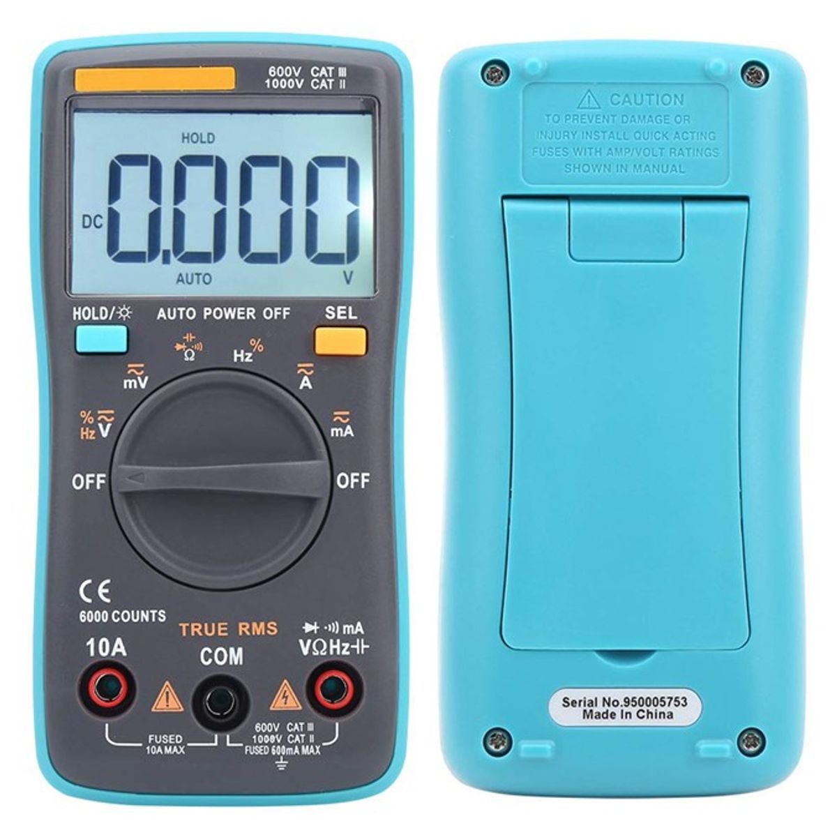 GENERICO - Tester multitester multimetro digital rm101