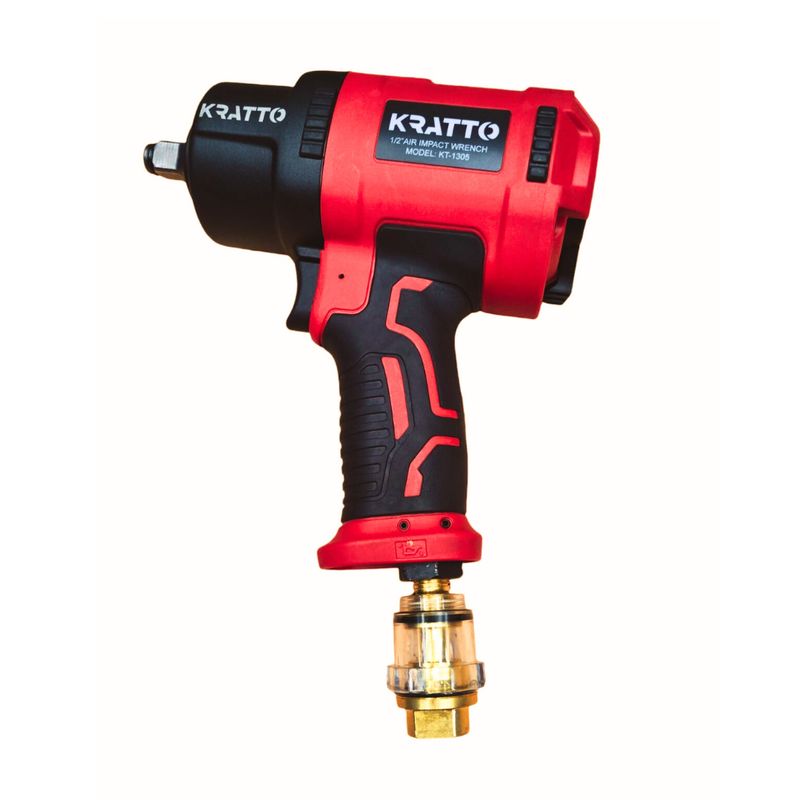 KRATTO - COMBO IMPACTO1: Llave de impacto de 1/2" - 1560 N.m + Mini Lubricador