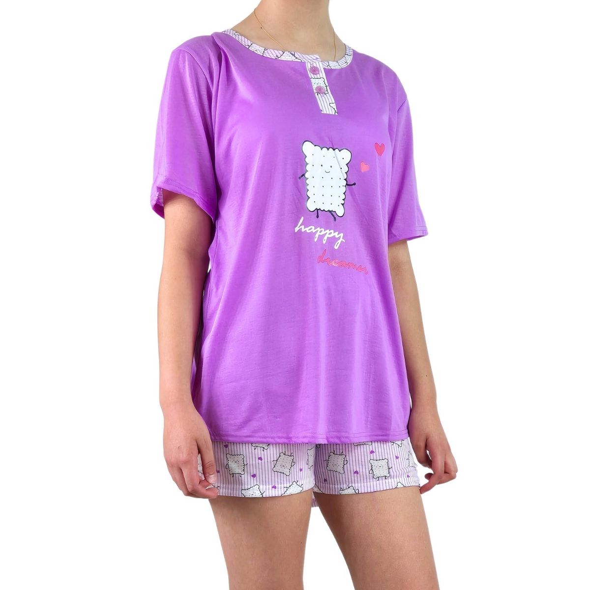 LIKE SHOP - Pijama Mujer Verano Manga Corta y Short 497