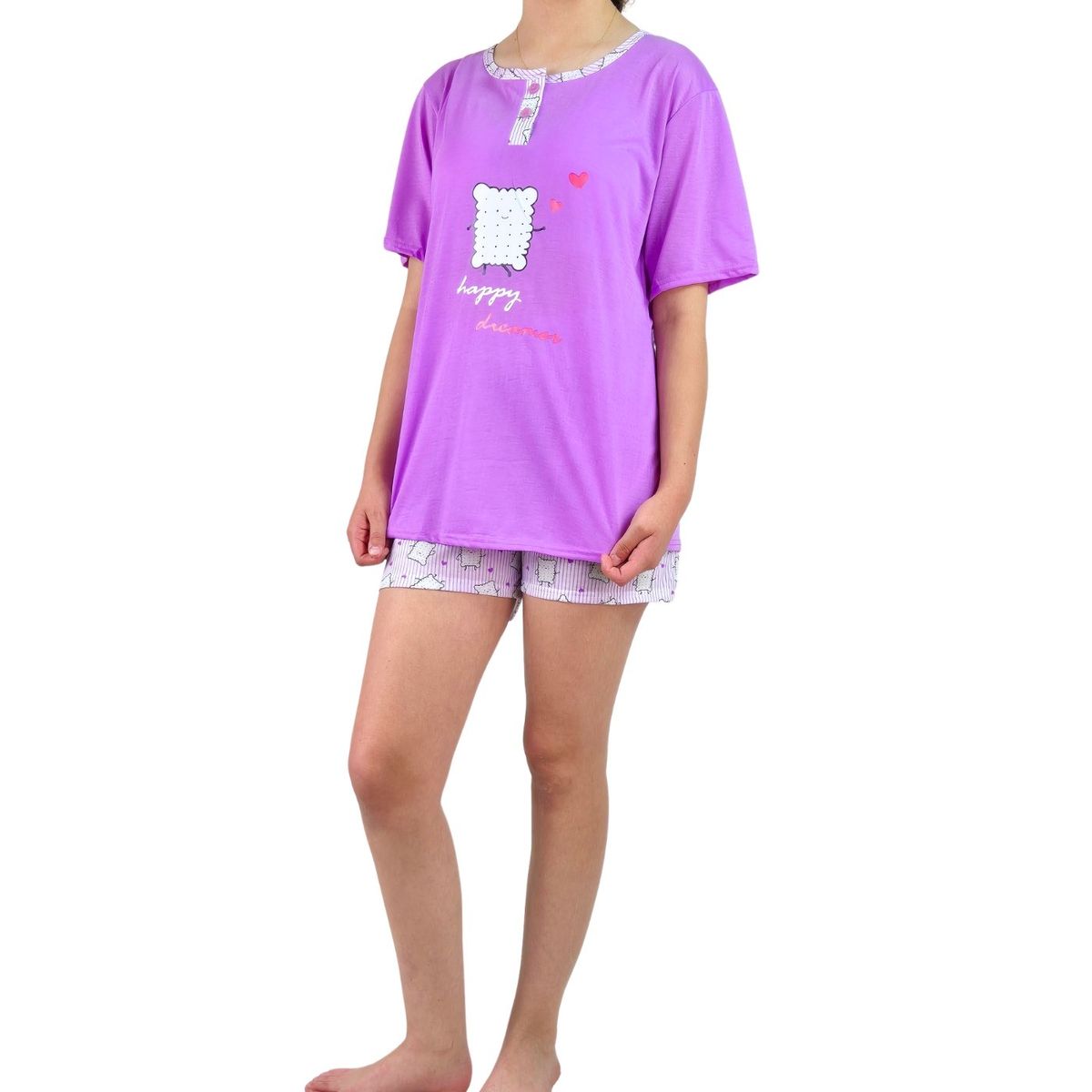 LIKE SHOP - Pijama Mujer Verano Manga Corta y Short 497