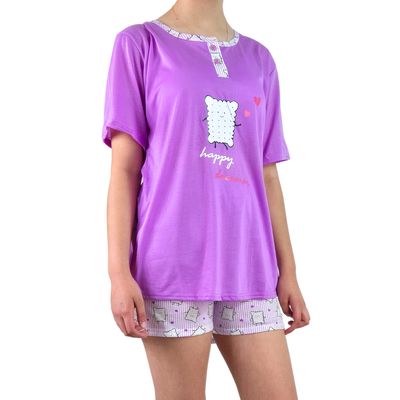 Imagen 2 del producto Pijama Mujer Verano Manga Corta y Short 497