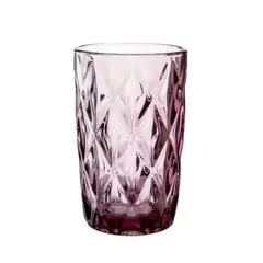 ALLEGRA - Vaso Alto de 370ml Diamonds Purple Bebidas Menaje Cocina