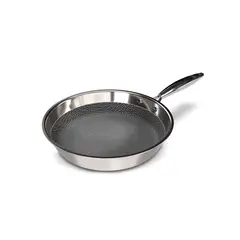 WENS - Sarten Honey Comb 28 cm Antiadherente Plateado con Mango