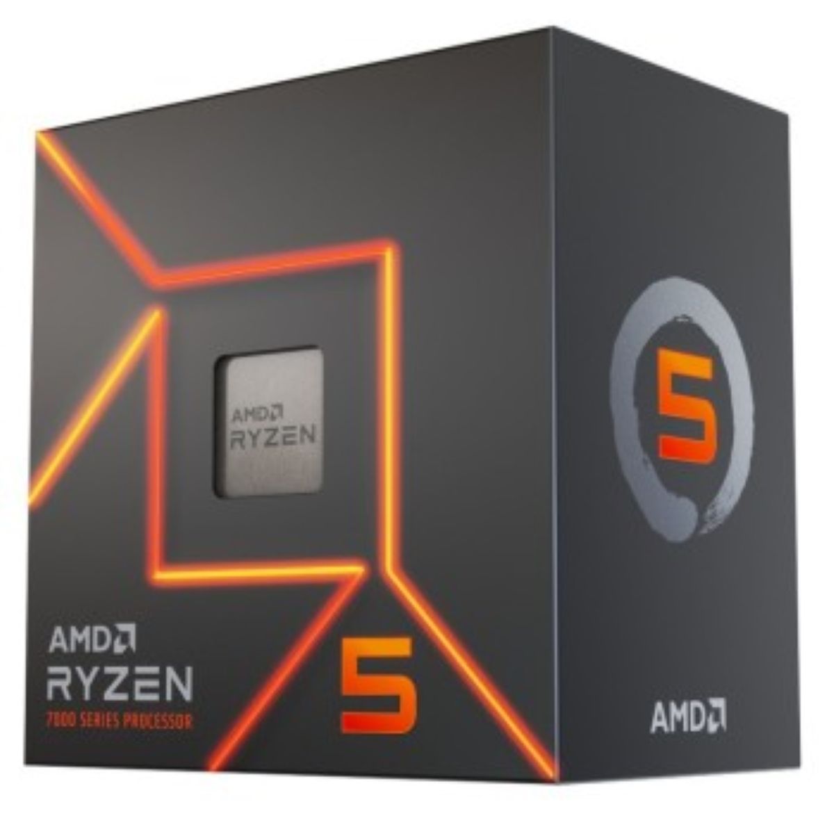 AMD CORP - Procesador AMD Ryzen 5 7600 AM5 6 Cores 12 Hilos 3.8/5.1GHz