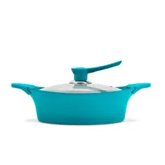 BOHLIER - Guisera 24cm Aluminio Fundido Calipso Tapa De Vidrio