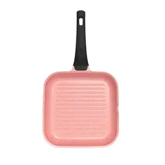 BOHLIER - Grill Antiadherente De 28cm Rosa Aluminio Fundido
