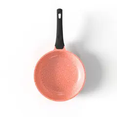 BOHLIER - Sarten 24cm De Aluminio Fundido Rosa Antiadherente