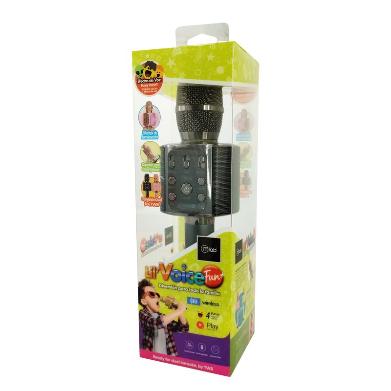 MLAB - MLAB MICROFONO LIL VOICE 2 LED BLACK