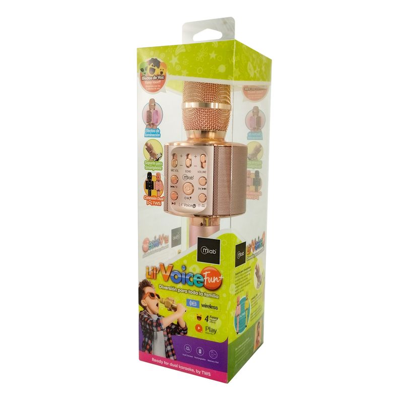 MLAB - MLAB MICROFONO LIL VOICE 2 LED PINK