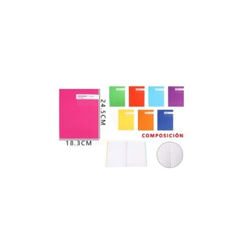 GENERICO - Cuaderno College Composición 24 5 18 3 Cm 100 Hojas