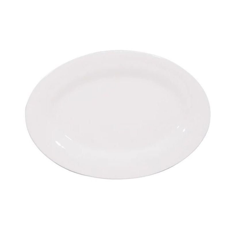 HALLEN - Plato Ovalado De 305cm Porcelana Blanca Hallen