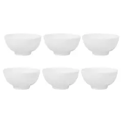 HALLEN - Set 6 Bowl Redondo De 11.5cm Porcelana Blanca