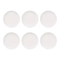 HALLEN - Set 6 Ensaladera Baja Redondo 30cm Porcelana Blanca