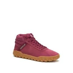 CAT - Zapatilla con caña Gamuza Hombre Hex + Mid Burdeo