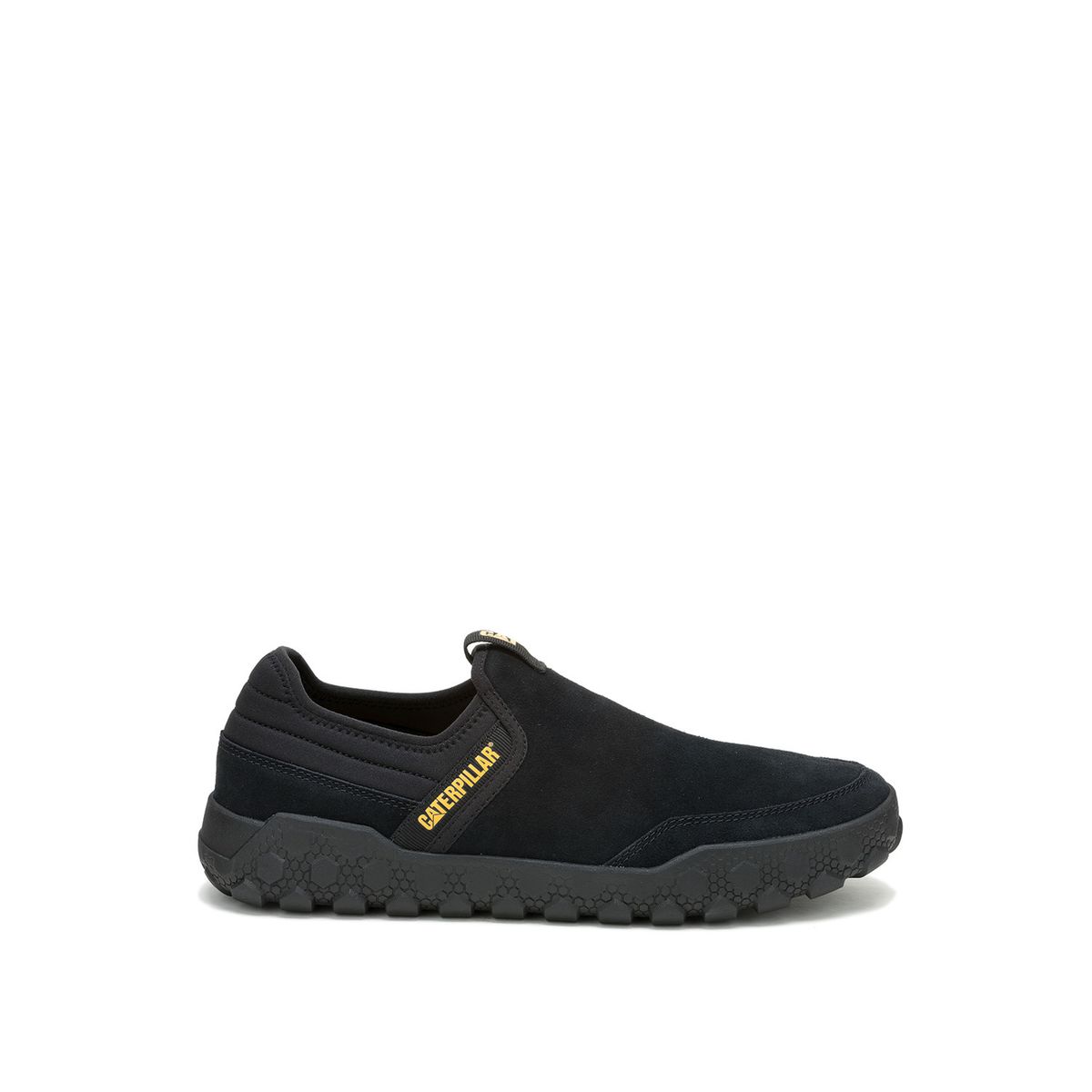 CAT - Zapatilla Slip On Gamuza Hombre Hex + Negro CAT.