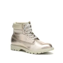CAT - Botin Cuero Mujer Colorado Womens Metalizado CAT.